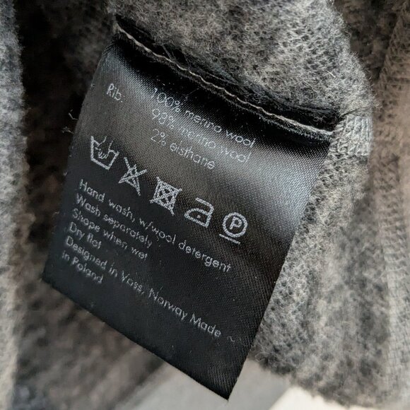 We Norwegians  Mens 100% Merino Wool 1/4 quarter zip sweater - Picture 10 of 10